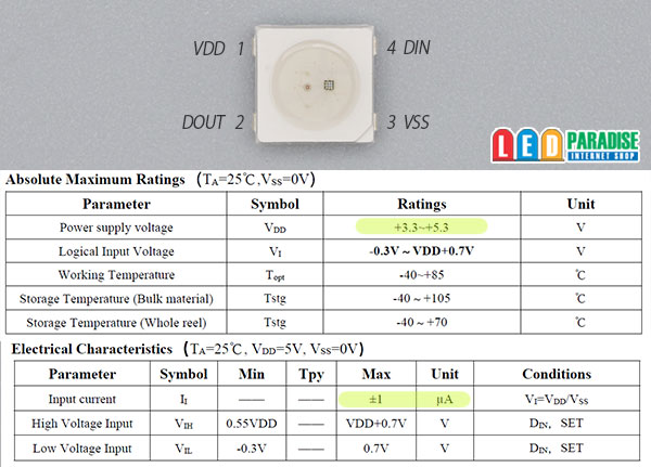画像3: WS2812B-V6 NeoPixel RGB