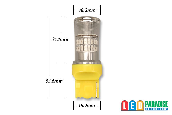 画像: 3014 48SMD T20シングルバルブ 黄色