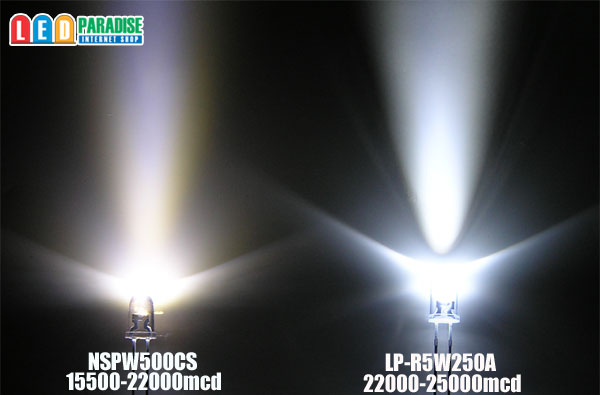 画像: 5mm白色LED　MAX25000mcd　100本セット
