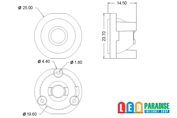 画像: PowerLED用コリメータレンズ　30°