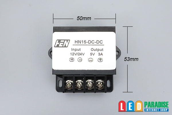 画像: DC/DCコンバーター ネジ端子 12/24Vto5V3A