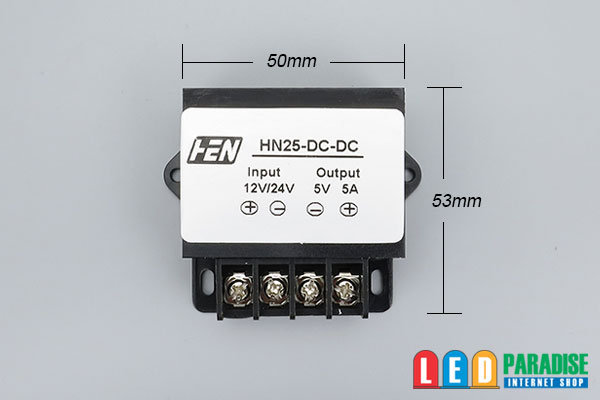 画像: DC/DCコンバーター ネジ端子 12/24Vto5V5A