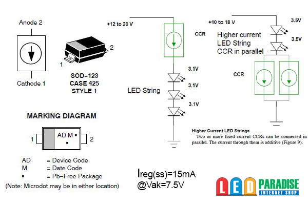 画像: NSI45015WT1G　15mA CCR