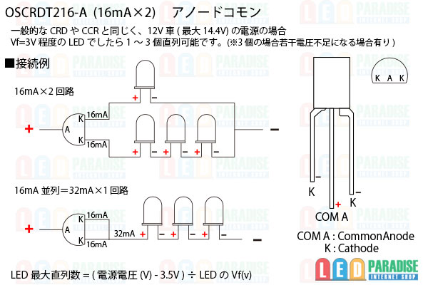 画像: 2回路CRD OSCRDT216-A AnodeCOM