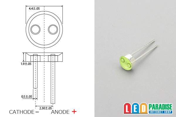 画像: T4.4 MidPowerLED アイスブルー LP-T4.4CDSIB