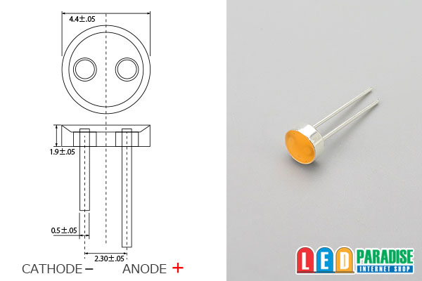 画像: T4.4 MidPowerLED ピンク LP-T4.4CDSP