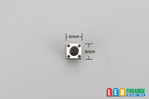 画像: 基板用タクトスイッチ 4脚 6×6×7mm