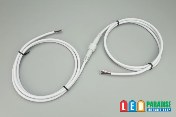 画像: 4芯防水コネクターケーブル 1m